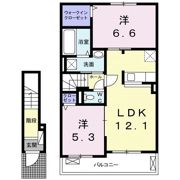 ブルーメAの間取り画像
