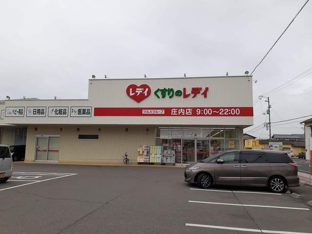 近くのレディ薬局庄内店まで750m（徒歩10分）