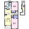 ルビア Aの間取り画像