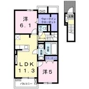 シエン フルール Aの間取り画像