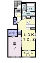 シエン フルール Cの間取り画像