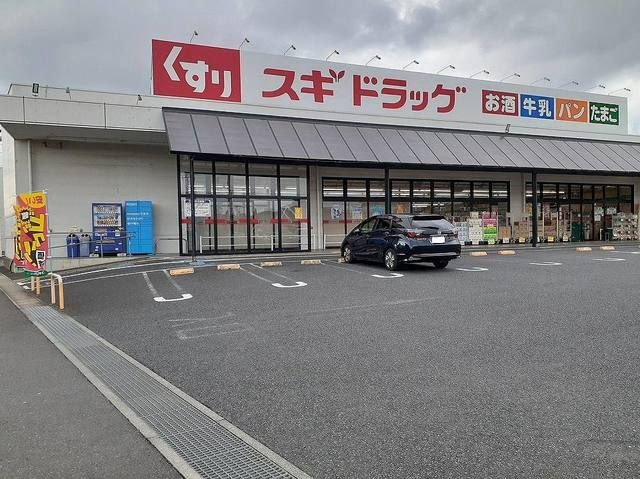 近くのスギドラッグ佐野店まで230m（徒歩3分）