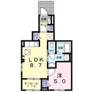 ひまわりの間取り画像
