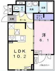 ブランキューブの間取り画像