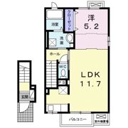 KメゾンⅠの間取り画像