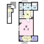 ヴィラージュ フェリスの間取り画像
