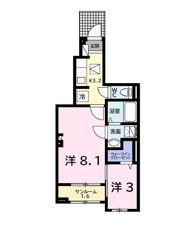 ヴィラヴェント・S．Hの間取り画像