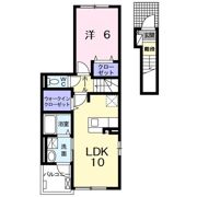ヴィラヴェント・S．Hの間取り画像