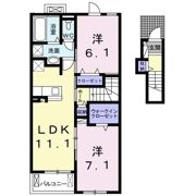 ル ソレイユ アスカ Sの間取り画像