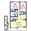 MTIハイツ Ⅵ Aの間取り画像