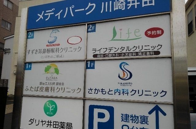 近くのメディパーク川崎井田まで200m(徒歩3分)