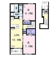 メゾン フルール Bの間取り画像