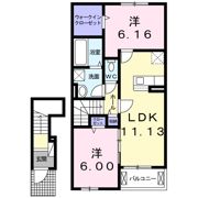 クレール うみ街の間取り画像