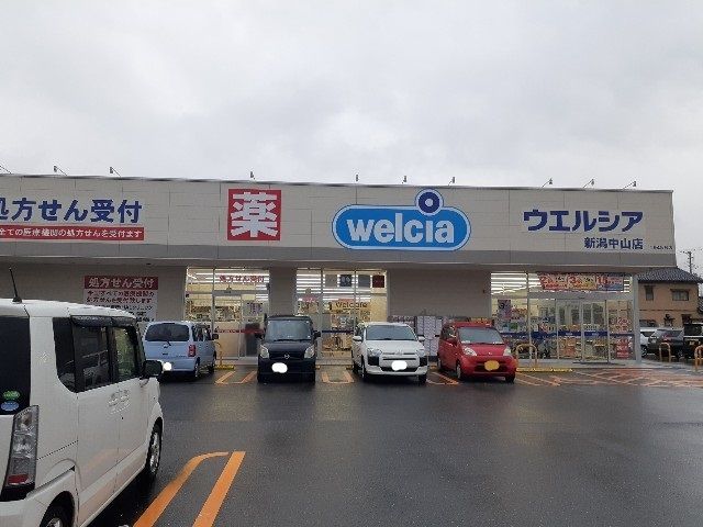 近くのウエルシア新潟中山店まで850m(徒歩11分)