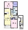 アコリエンテⅡの間取り画像