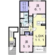 アビタシオン ワイユー Ⅱの間取り画像