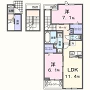 シャルマン酒門Ⅲの間取り画像