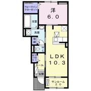 ノーヴァ ビータⅢ Bの間取り画像