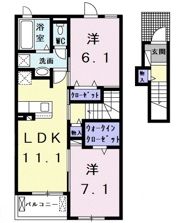 プルメリアⅡの間取り画像