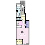 プルメリア Bの間取り画像