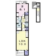 ユニゾン花月Ⅱの間取り画像