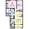 サン カームⅢの間取り画像