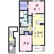 ルミナーレⅠの間取り画像