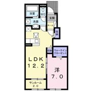アロマーレ Ⅱの間取り画像
