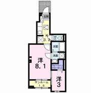 レジデンスやはたⅣ Aの間取り画像