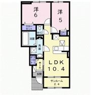 サン ルタン 松戸の間取り画像