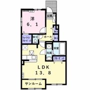 フィオーレ加賀野 Bの間取り画像