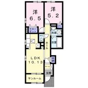 ウッドスプリング有田の間取り画像