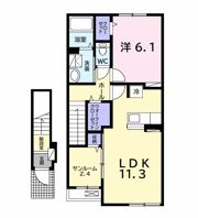 ソレイユ．Fの間取り画像