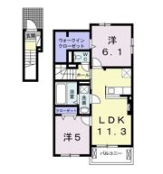 オビーガーデン三次 D棟の間取り画像