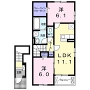 フラン ブリーズ Ⅲの間取り画像