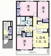 ボヌール堀ノ内の間取り画像