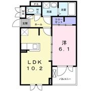 グリーン琥珀甲南Ⅰの間取り画像