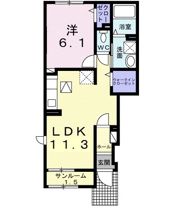 サンヒルズかたしの間取り画像