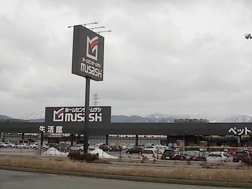 近くのムサシ丸岡店まで1,300m（徒歩17分）