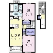 ミルレ クラージュ Ⅲの間取り画像