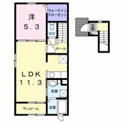 フリージアAの間取り画像