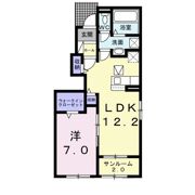ティーズ カーサソレアードⅠの間取り画像