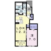 ティーズ カーサソレアードⅠの間取り画像