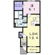 ビューヒバリの間取り画像