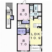 レーヌ弐番館の間取り画像