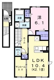 ゼファーインの間取り画像