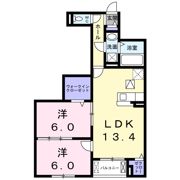 メゾン アンソレイエの間取り画像
