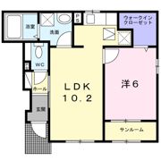 ステラ東出雲 Ⅱの間取り画像