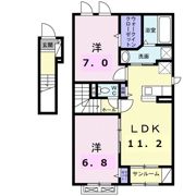 ヴィオーラⅡ Aの間取り画像