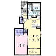 グランドソレイユAの間取り画像